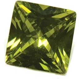caratyogi 3.25 Ratti Certified Green Cubic Zirconia Loose Stone 2.95 Carat Princess Cut Engerised Jarkan Gemstone-picture-10