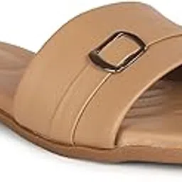 anita sarees Women's Stylish Flats & Slippers | Buckle Design Trendy Casual, Party, Wedding and Daily Use Sandals for Womens | Light Weight and Comfortable Office Wear Slip-On Flat Sandals For Women's & Girls-picture-12
