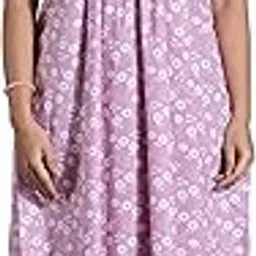 9shines label Cotton Sleeveless Nighty | All Over Print Maxi Night wear for Women | Full Length Night Gown Night Dress for Women Stylish (Cotton Sleeveless 25)-picture-13
