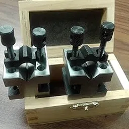 1-3/8x1-3/8x1-3/16" Precision V-Block Pair W. Clamps #706A-755-picture-55