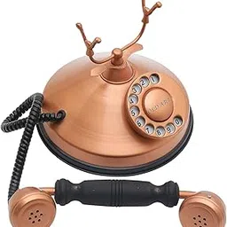 generic Decor Antique(Non Working) Copper Antique Finish Decorative shopeace Telephone-picture-17