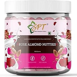 SPT Rose Almond Nutties Almonds Coated with Milk Solids, Sugar & Rose Petals | Delightful Rose Flavor with Natural Ingredients (100Gm (Pack of 1), Rose Almond Nutties)-picture-30