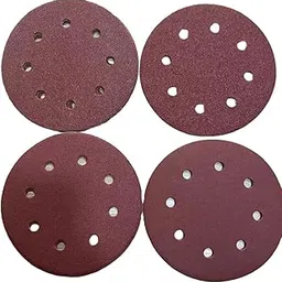 Sanding Disc 180mm (7" / 7 Inch) with 8 Holes for Dust Vacuum/Dry Wall Sander 60 Grit - 4PCS, 80 Grit -4 pcs, 120Grit- 4Pcs with 180grit- 4 pcs (16 pcs total)-picture-13