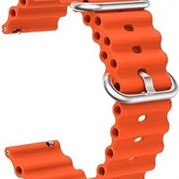 INEFABLE 22mm Ocean SmartWatch Band Strap For Noise halo, Colorfit Pro 3,Colorfit Ultra,Oneplus Watch,Fossil Gen 5E 44mm, Gen 5(44mm),firebolt Invincible Plus,Legacy,cobra - Pack Of 1 (Orange)-picture-11