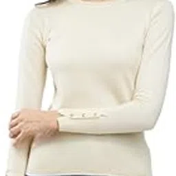 fablestreet LivSoft Round Neck Buttoned Sleeve Sweater - Off White-picture-42