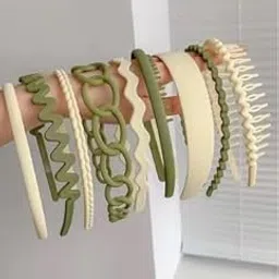 shidara 9 Pc Matt Hair Band ( Pack Of 9 Set )-picture-45