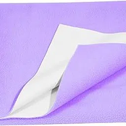 Prime Met Waterproof Quick Dry Sheet for Baby| Bed Pad Anti-Piling Fleece Extra Absorbent Washable Matress Protector| Baby Bed Protector Sheet for Toddler Children, Medium Size, 100x70cm, Violet-image-53