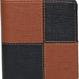Men Casual, Ethnic, Evening/Party, Formal, Travel, Trendy Tan Artificial Leather Wallet (6 Card Slots) (SM_Bull_Tan Black_Mini)-image-13