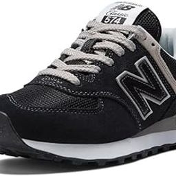 new balance Womens 574 Black (001) Running Shoe - 7.5 UK (WL574EVB)-picture-11