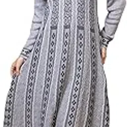 tysort Women’s Winter Woolen Anarkali Kurta with Palazzo Set| Stylish Warm Ethnic Wear Set for Women-picture-29