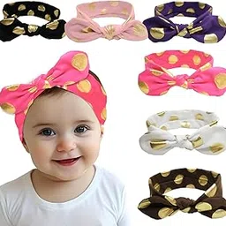Bembika Bow Headband For Baby Girl Hair Accessories For Girls Turban Headband For Babies Dark Pink-picture-42