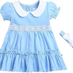 bumzee Girl's Cotton Fit and Flare Knee-Length Dress-picture-38