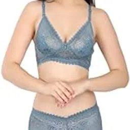 Lunavibe Women?s Sexy Lace Lingerie Set | Bridal Bra and Panty Combo | Sheer See-Through Honeymoon Set | Cute Valentine Sleepwear for Women-image-68