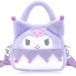 samvardhan Cute Plush Shoulder Bag – Soft Fluffy Cartoon Tote for Girls & Women Travel Wallet Coin Purse Cosmetic Storage Bag-picture-22