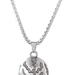 ringzinnie Pendant for Men & Women Lord Shiva Bolenath Mahadev Mahakal Trishul Damru Locket | Chain Silver Stainless Steel Pendant | Stylish Necklace | Lord Mahadev Jewellery-picture-10