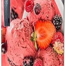 Single Door Ice Cream Fruit Splash Fridge Sticker Size -23X48 Inches-picture-17
