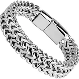 nakabh Cuban 8 inch Stainless Steel Bracelet for Men Boys-picture-27