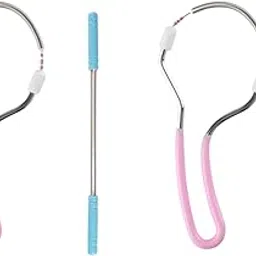 YUANHONGJIAN Pack of 4 Face Epilator for Women & Men, Spring Face Hair Remover with Handle, No Batteries Required, Not Water Resistant, Pink Blue, 4 Count, 4.53*1.97in/11.5*5cm-picture-34