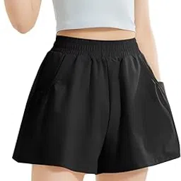 luella Women's Polyester Spandex Dry Fit Activewear Shorts with Side Pockets and Built in Inner Tights-picture-25