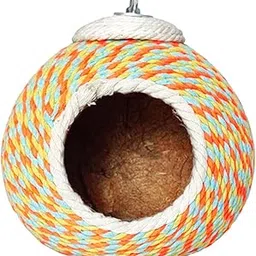 CALANDIS™ Parrot Nesting Canary House Finch Wrens Bluebirds Finches Bird Breeding Nest with Screws | Birdhouses | Bird & Wildlife Accessories | Yard, Garden & Outdoor Living-picture-33