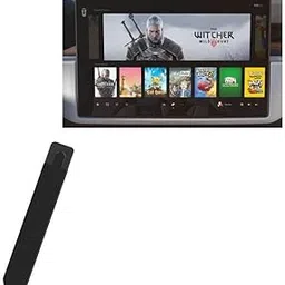 BoxWave Stylus Bag Compatible with Tesla Motors Model X 2022 (17") (BoxWave Stylus Bag) - Stylus PortaPouch, Self-Adhesive Portable Stand - Jet Black-image-64