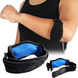 Nasmodo Tennis elbow support strap for men and women gym workout and elbow brace strap, tennis elbow brace, elbow pads protector with Compression Pad for badminton (1 pc)-picture-11