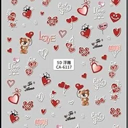 Nail It! 5D Self-Adhesive Nail Art Stickers - Love 6117-picture-23