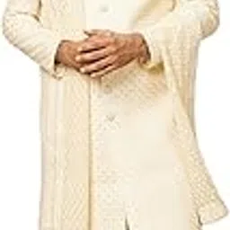 manyavar Men's Net Chikankari|Embroidery|Sequin Work Dupatta (1pc)-picture-39