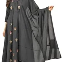 Elegant Green Cotton Salwar Suit Set with Embroidered Dupatta, Traditional Indian Ethnic Wear, 3-Piece Dress Set-image-55