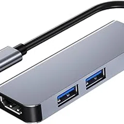 MERISHOPP 3-in-1 USB C Hub Adapter with 4K 1 USB 3.0 + 1 USB 2.0 Ports|Consumer Electronics | Tv Video & Home Audio | Tv Video & Audio Accessories | Video Cables & Interconnects-picture-14