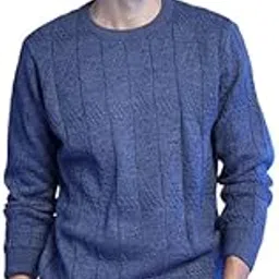campus sutra Men's Pullover Sweater for Casual Wear | Crew Neck | Long Sleeve | Pull On Closure | Wool Sweater Crafted with Comfort Fit for Everyday Wear-picture-28