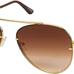 arzonai Trending Aviator Shape Gold-Brown UV Protection Sunglasses For Men & Women [MA-7777-S1 ]-picture-12
