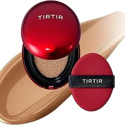 TIRTIR Mask Fit Red Cushion Foundation, Full coverage, Skin fit, Satin Glow Finish, Korean Cushion Foundation #34N PECAN, 4.5g-picture-40