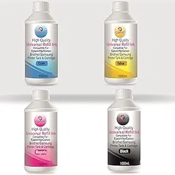 CANOFF 003 Ink (1Ltr.) Compatible for Epson L3110, L3150, L3250, L3252 L3115, L3116, L3101, L3210, L3215, L3216, L3151, L3152, L3156, L5190 Printer (Set-Cyan/Yellow/Magenta/Black)-picture-13