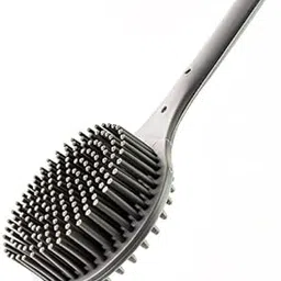 COLLUVA Silicon Back Scrubber Brush with Long Handle for Shower Bathing Body Exfoliation and Cleaning Tool for Bathroom Use Men Women (1 Pc)-image-40
