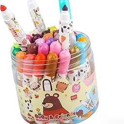 FunBlast Colour Pens - Washable Water Colour Pens, Colouring Kit Art Markers Colour Sketch Pens Set for Kids, Artists Sketching Drawing Materials, Cute Art Supplies (36 Pieces)-picture-18