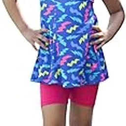 ROVARS Racerback Swimdress with Boyleg Swimming Costume for Girls-picture-38