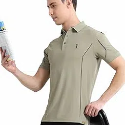 stellers Men's Polo T-Shirt | Feather Touch Feel | Odour Resistant | Wrinkle Free | Quick Dry | Stretchable | Lightweight | Anti-Static | UV Resistance | Anti-Microbial image 1
