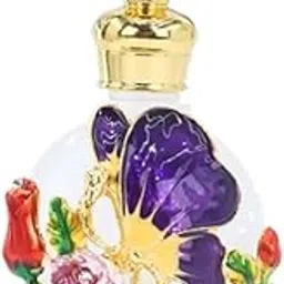 FABLOFT Glass Perfume Bottle 25ml Decorative Fancy Dripping Cap Essential Oil Bottle violet-picture-31