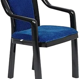 Nilkamal Plastic Chair for Living Room with Arm & Cushion | 3 Year Warranty | for Home, Living Room, Outdoor | Iron Black & Beige Colour | Signature-image-86