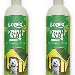 Lozalo Kennel Wash Liquid 2x500ml for Washing Dog Kennel & Flooring, Pet Shops, Veterinary Clinics & Grooming Salons (Green)-picture-28