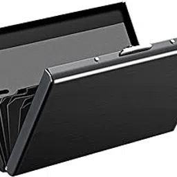 zynsta 6-Slot RFID Blocking Metal Credit Card Holder Wallet for Men & Women - Secure Your Cards, Compact Design, Durable, Stylish, and Functional with Easy Access Storage-picture-45