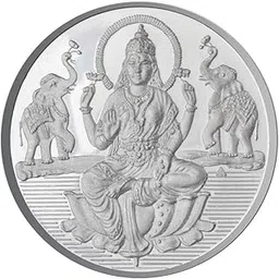 sri jagdamba pearls dealer Sri Jagdamba Pearls Goddess Laxmi g Pure Silver Coin 20 Gram image 1