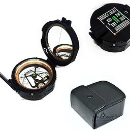 M.A & SONS Quality Brunton Compass with Leather Case- Black-picture-32