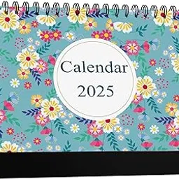 AccuPrints l 2025 l Floral Desk Calendar l 12 Months l Includes Note and To.Do. Section l 250 GSM l Planning, Tracking & Scheduling l Black Wire.-picture-63