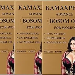 BOSOM MASSAGE OIL FOR WOMEN | AYURVEDIC BLEND FOR FIRMNESS, SKIN NOURISHMENT & TONING | WITH 53 OTHER NATURAL HERBAL OIL | IMPROVES ELASTICITY & HYDRATES CHEST SKIN – 300ML (PACK OF 3)-picture-28