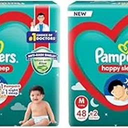Pampers Happy Sleep Pant Style Baby Diapers, Medium (M), 50 Count, 1 Pampers : 1 Night Sleep, with Anti Rash Shield, 7-12 Kg Diapers (Pack of 2)-image-27