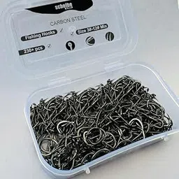 Scheibe Fishing Hook Set, Carbon Steel, Sizes 3#-12#, Pack of 220+ in Storage Box-picture-11