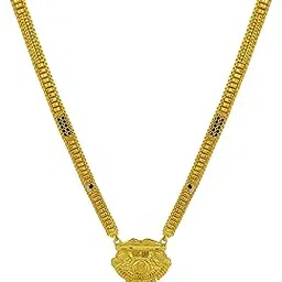 jecy jewels One Gram Gold Plated 30 Inches Long Mangalsutra for Women 8856-picture-24