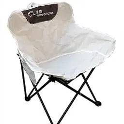 Amaze Portable Folding Camping Chair, 71 cm Wide Seat, Deep Back and Side Pockets, with Carry Bag (White)-picture-59